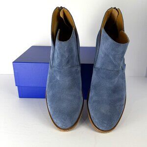Kork-Ease Ryder Blue Suede Ankle Boots